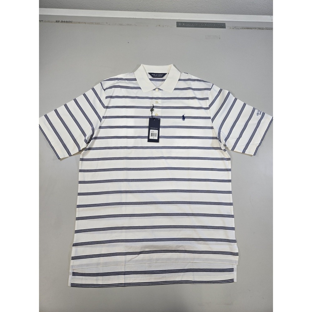 Polo Golf Ralph Lauren Men's Pima Cotton  S/S Shirt Ivory Size M Los Coyotes CC